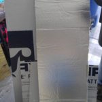 Sheets of Foam Insulation - 1/2" Thick, White w/Thermal Reflective Backing